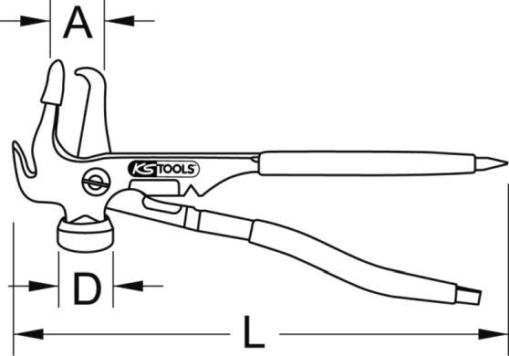 KS Tools 150.2740 - Montāžas instrumentu komplekts, Riteņa rumba / gultnis autodraugiem.lv