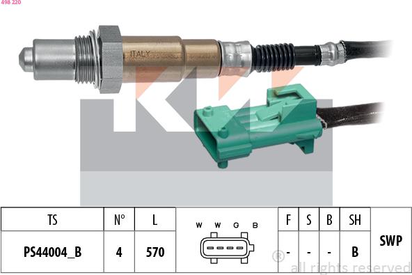 KW 498 220 - Lambda zonde autodraugiem.lv