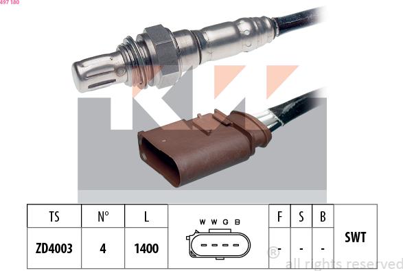 KW 497 180 - Lambda zonde autodraugiem.lv