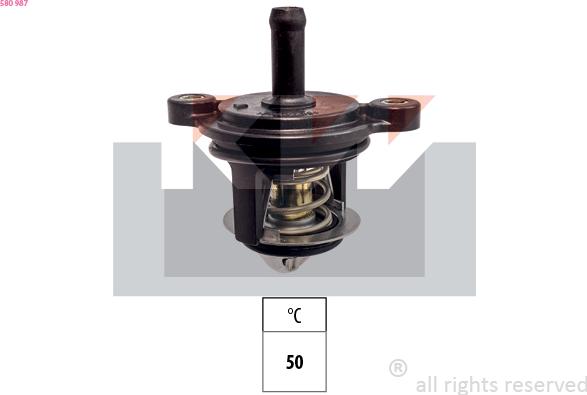 KW 580 987 - Termostats, Dzesēšanas šķidrums autodraugiem.lv