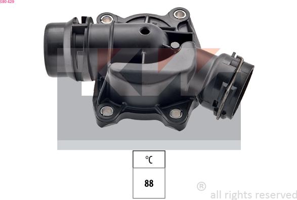 KW 580 429 - Termostats, Dzesēšanas šķidrums autodraugiem.lv