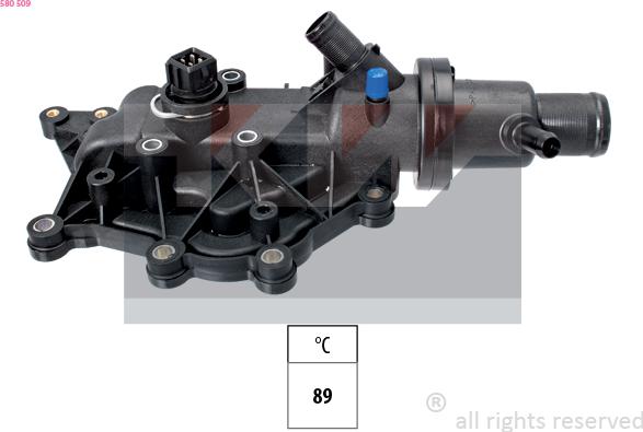 KW 580 509 - Termostats, Dzesēšanas šķidrums autodraugiem.lv