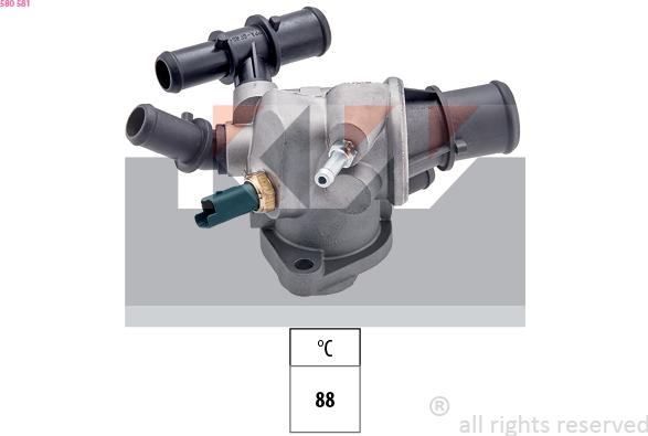 KW 580 581 - Termostats, Dzesēšanas šķidrums autodraugiem.lv