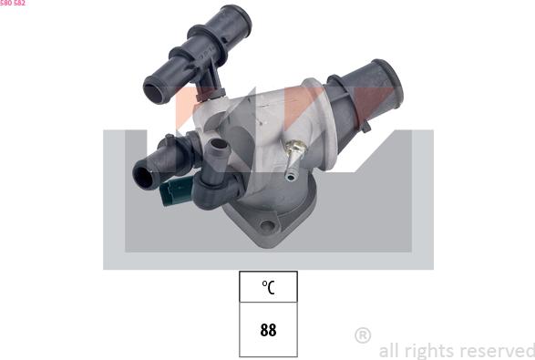 KW 580 582 - Termostats, Dzesēšanas šķidrums autodraugiem.lv