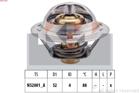 KW 580 232S - Termostats, Dzesēšanas šķidrums autodraugiem.lv