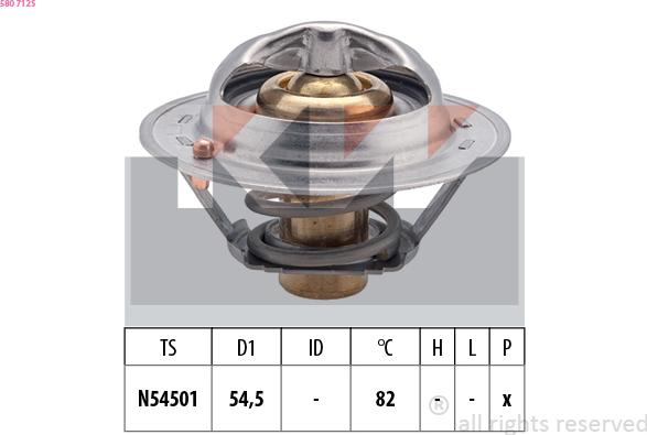 KW 580 712S - Termostats, Dzesēšanas šķidrums autodraugiem.lv