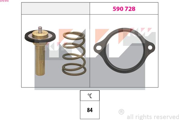 KW 579 970 - Termostats, Dzesēšanas šķidrums autodraugiem.lv