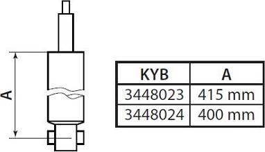 KYB 3448023 - Amortizators autodraugiem.lv