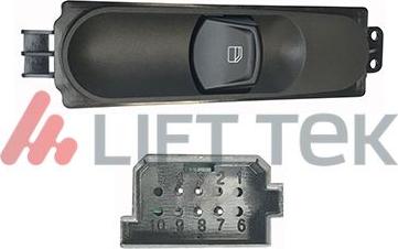 Lift-Tek LTMEP76003 - Slēdzis, Stikla pacēlājmehānisms autodraugiem.lv