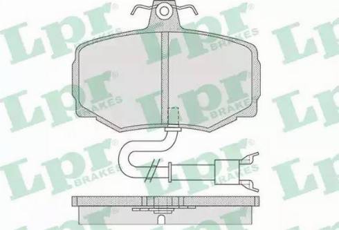 LPR 05P753 - Bremžu uzliku kompl., Disku bremzes autodraugiem.lv