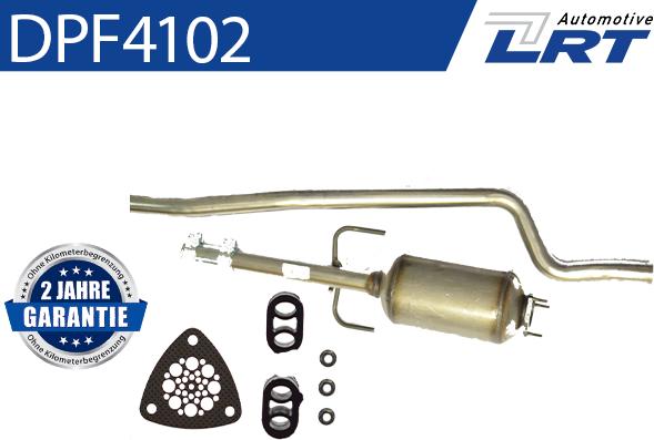 LRT DPF4102 - Nosēdumu / Daļiņu filtrs, Izplūdes gāzu sistēma autodraugiem.lv
