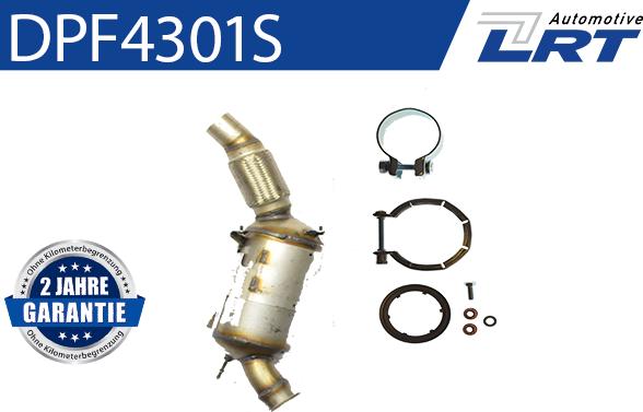 LRT DPF4301S - Nosēdumu / Daļiņu filtrs, Izplūdes gāzu sistēma autodraugiem.lv