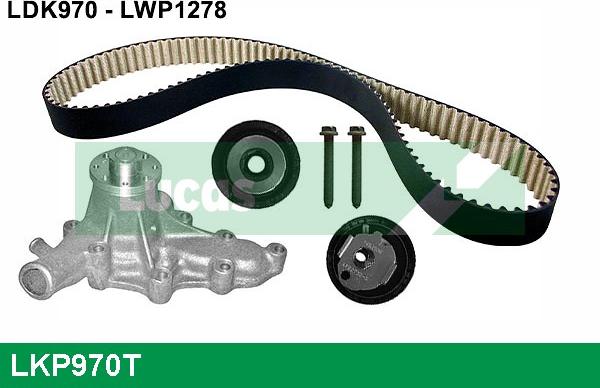 LUCAS LKP970T - Ūdenssūknis + Zobsiksnas komplekts autodraugiem.lv