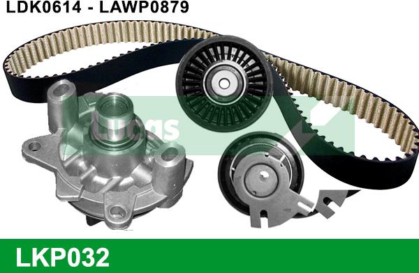 LUCAS LKP032 - Ūdenssūknis + Zobsiksnas komplekts autodraugiem.lv