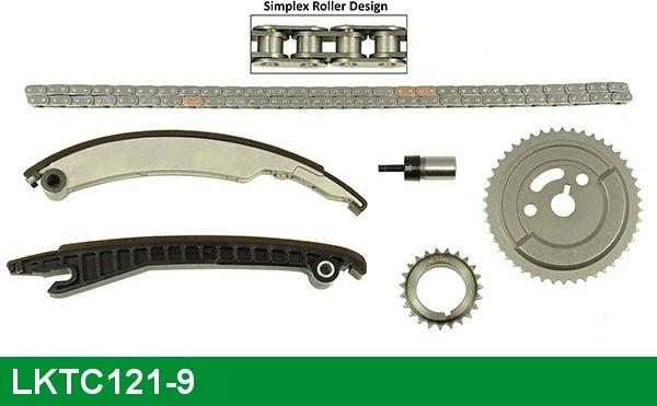 LUCAS LKTC121-9 - Sadales vārpstas piedziņas ķēdes komplekts autodraugiem.lv