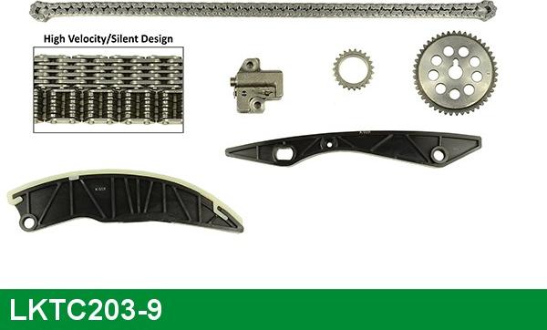 LUCAS LKTC203-9 - Sadales vārpstas piedziņas ķēdes komplekts autodraugiem.lv