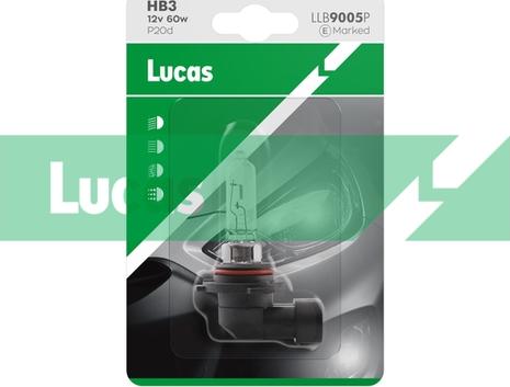 LUCAS LLB9005P - Kvēlspuldze, Tālās gaismas lukturis autodraugiem.lv