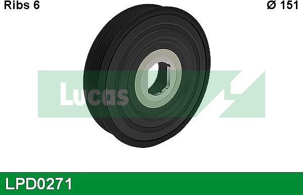 LUCAS LPD0271 - Piedziņas skriemelis, Kloķvārpsta autodraugiem.lv