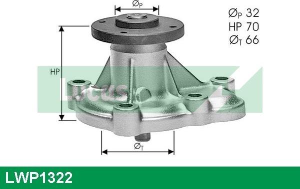 LUCAS LWP1322 - Ūdenssūknis autodraugiem.lv