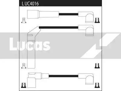 Lucas Electrical LUC4016 - Augstsprieguma vadu komplekts autodraugiem.lv