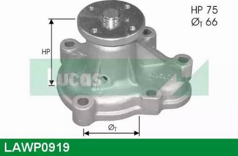 Lucas Engine Drive LAWP0919 - Ūdenssūknis autodraugiem.lv