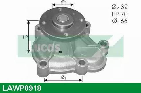 Lucas Engine Drive LAWP0918 - Ūdenssūknis autodraugiem.lv