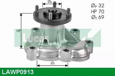 Lucas Engine Drive LAWP0913 - Ūdenssūknis autodraugiem.lv