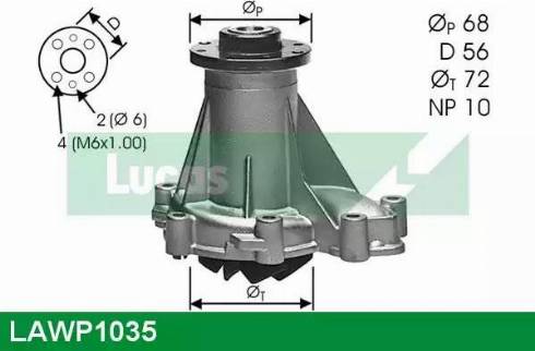 Lucas Engine Drive LAWP1035 - Ūdenssūknis autodraugiem.lv