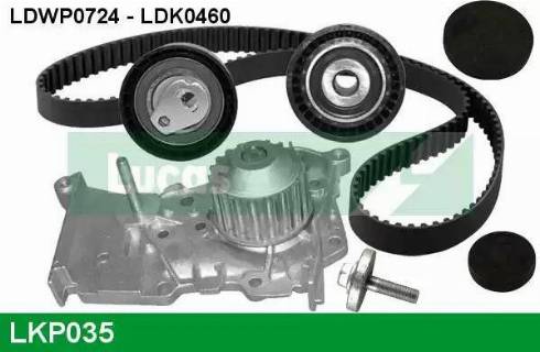 Lucas Engine Drive LKP035 - Ūdenssūknis + Zobsiksnas komplekts autodraugiem.lv