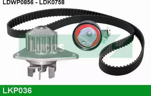 Lucas Engine Drive LKP036 - Ūdenssūknis + Zobsiksnas komplekts autodraugiem.lv