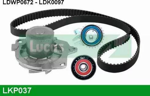 Lucas Engine Drive LKP037 - Ūdenssūknis + Zobsiksnas komplekts autodraugiem.lv