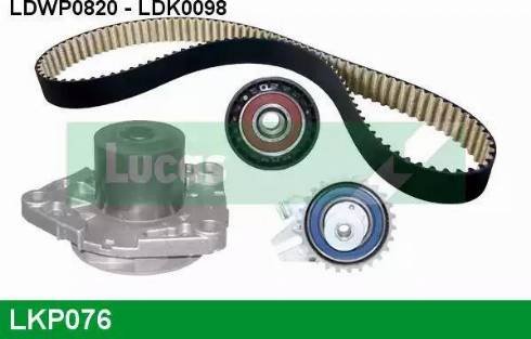 Lucas Engine Drive LKP076 - Ūdenssūknis + Zobsiksnas komplekts autodraugiem.lv