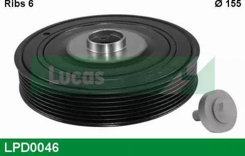 Lucas Engine Drive LPD0046 - Piedziņas skriemelis, Kloķvārpsta autodraugiem.lv