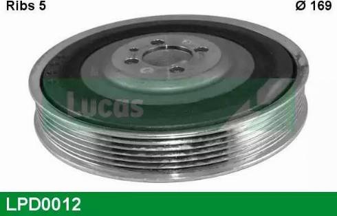 Lucas Engine Drive LPD0012 - Piedziņas skriemelis, Kloķvārpsta autodraugiem.lv