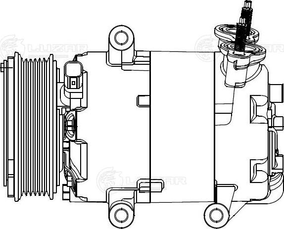 Luzar LCAC10122 - Kompresors, Gaisa kond. sistēma autodraugiem.lv