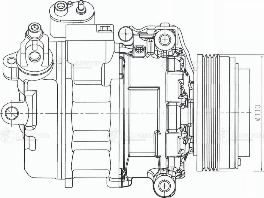 Luzar LCAC 2682 - Kompresors, Gaisa kond. sistēma autodraugiem.lv
