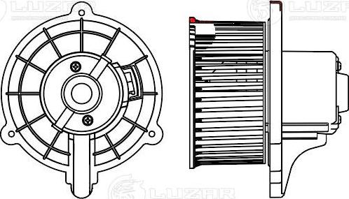 Luzar LFh 0803 - Elektromotors, Salona ventilācija autodraugiem.lv