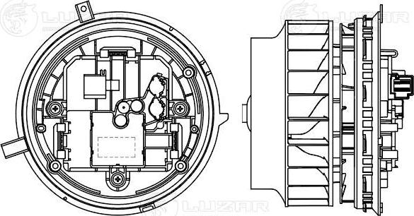 Luzar LFh 1560 - Elektromotors, Salona ventilācija autodraugiem.lv