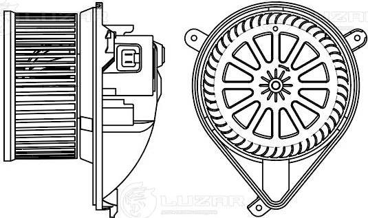 Luzar LFh 1537 - Elektromotors, Salona ventilācija autodraugiem.lv
