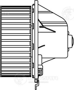 Luzar LFh 1805 - Elektromotors, Salona ventilācija autodraugiem.lv