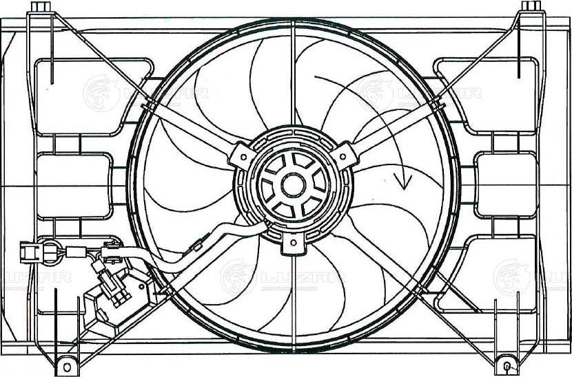 Luzar LFK 0810 - Ventilators, Motora dzesēšanas sistēma autodraugiem.lv