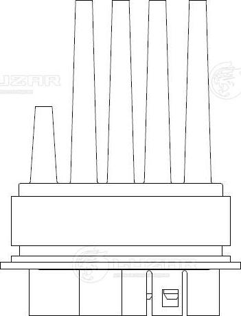 Luzar LFR 2167 - Rezistors, Salona ventilators autodraugiem.lv