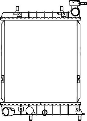 Luzar LRc 0804 - Radiators, Motora dzesēšanas sistēma autodraugiem.lv