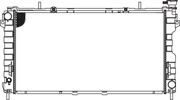 Luzar LRc 0352 - Radiators, Motora dzesēšanas sistēma autodraugiem.lv