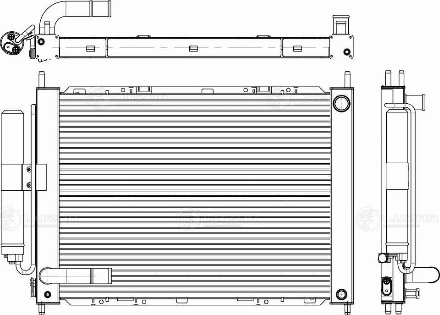 Luzar LRc 1402 - Radiators, Motora dzesēšanas sistēma autodraugiem.lv