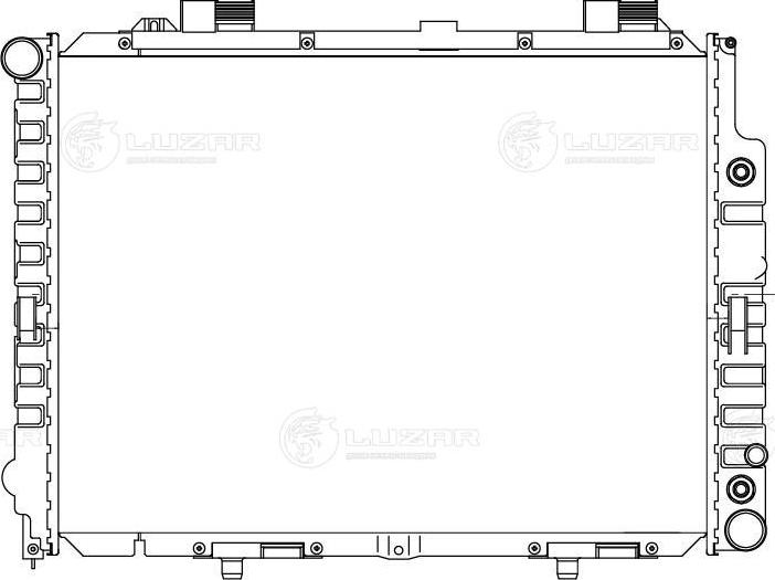 Luzar LRc 15109 - Radiators, Motora dzesēšanas sistēma autodraugiem.lv