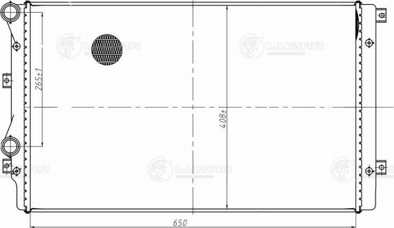 Luzar LRc 18L3 - Radiators, Motora dzesēšanas sistēma autodraugiem.lv