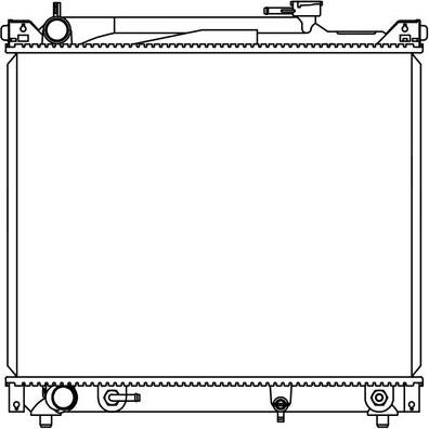 Luzar LRc 24145 - Radiators, Motora dzesēšanas sistēma autodraugiem.lv