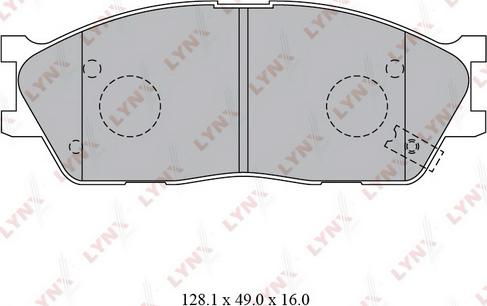 LYNXauto BD-4416 - Bremžu uzliku kompl., Disku bremzes autodraugiem.lv