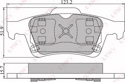 LYNXauto BD-6302 - Bremžu uzliku kompl., Disku bremzes autodraugiem.lv